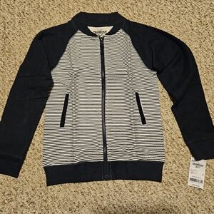 OshKosh B'gosh Striped Navy and White Sweatshirt